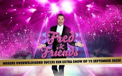 Overweldigende belangstelling voor show Fred van Leer ‘Fred and Friends’ in Ahoy, zorgt voor tweede avond.